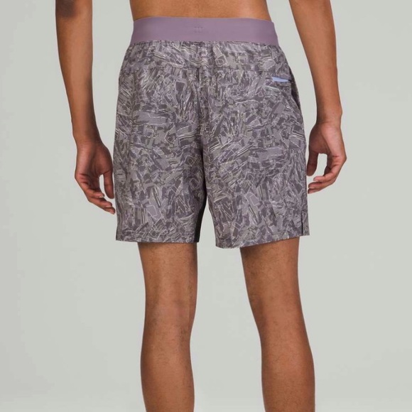 Lululemon T.H.E 7” linerless shorts black purple Parallel Divide Dusky Lavender - Picture 10 of 11